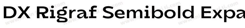 DX Rigraf Semibold Expanded字体转换